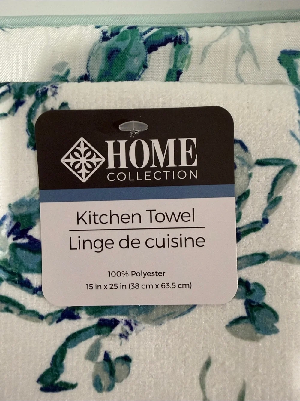 HC White Blue Green Coastal Crab Print Set of 2 Chair Pads & a Terrycloth Towel